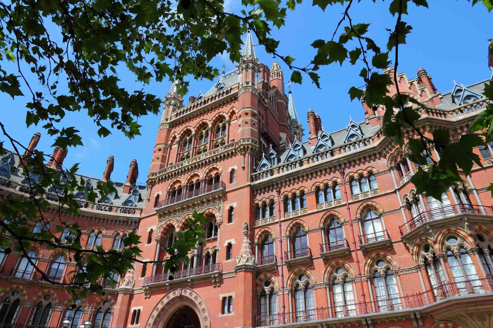 Victoriaanse architectuur gebouw st Pancras Londen